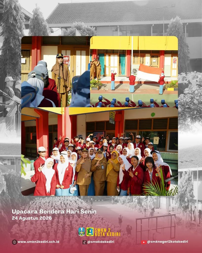 Pelaksanaan Upacara Bendera Hari Senin